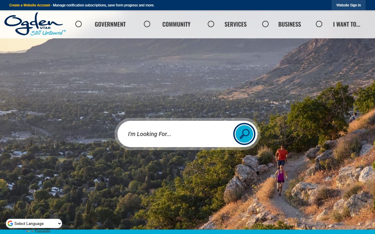 Ogden Phone Directory city government website screenshot