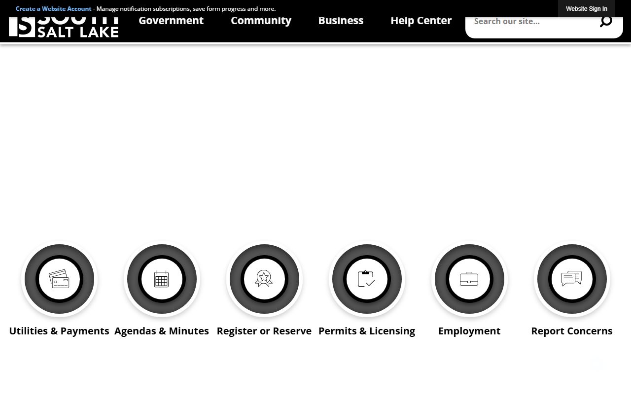 South Salt Lake Phone Directory city homepage screenshot