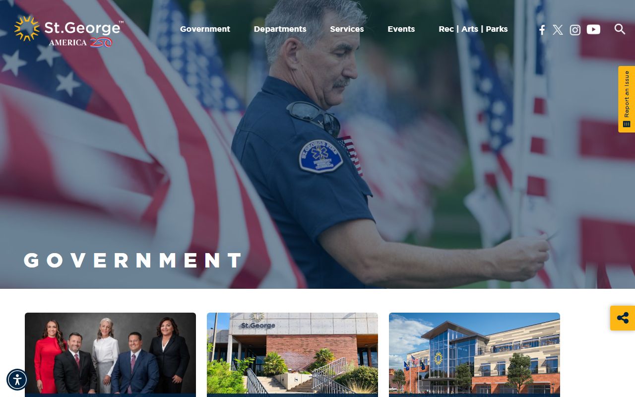 St. George Phone Directory city government screenshot