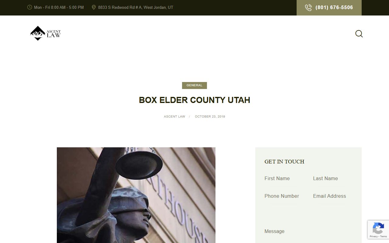 Box Elder County Phone Directory court contacts in Brigham City