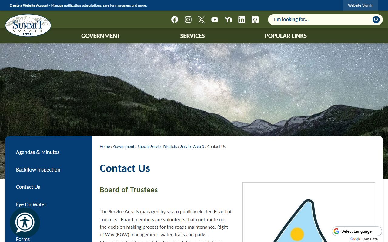 Summit County Phone Directory Service Area 3 contacts