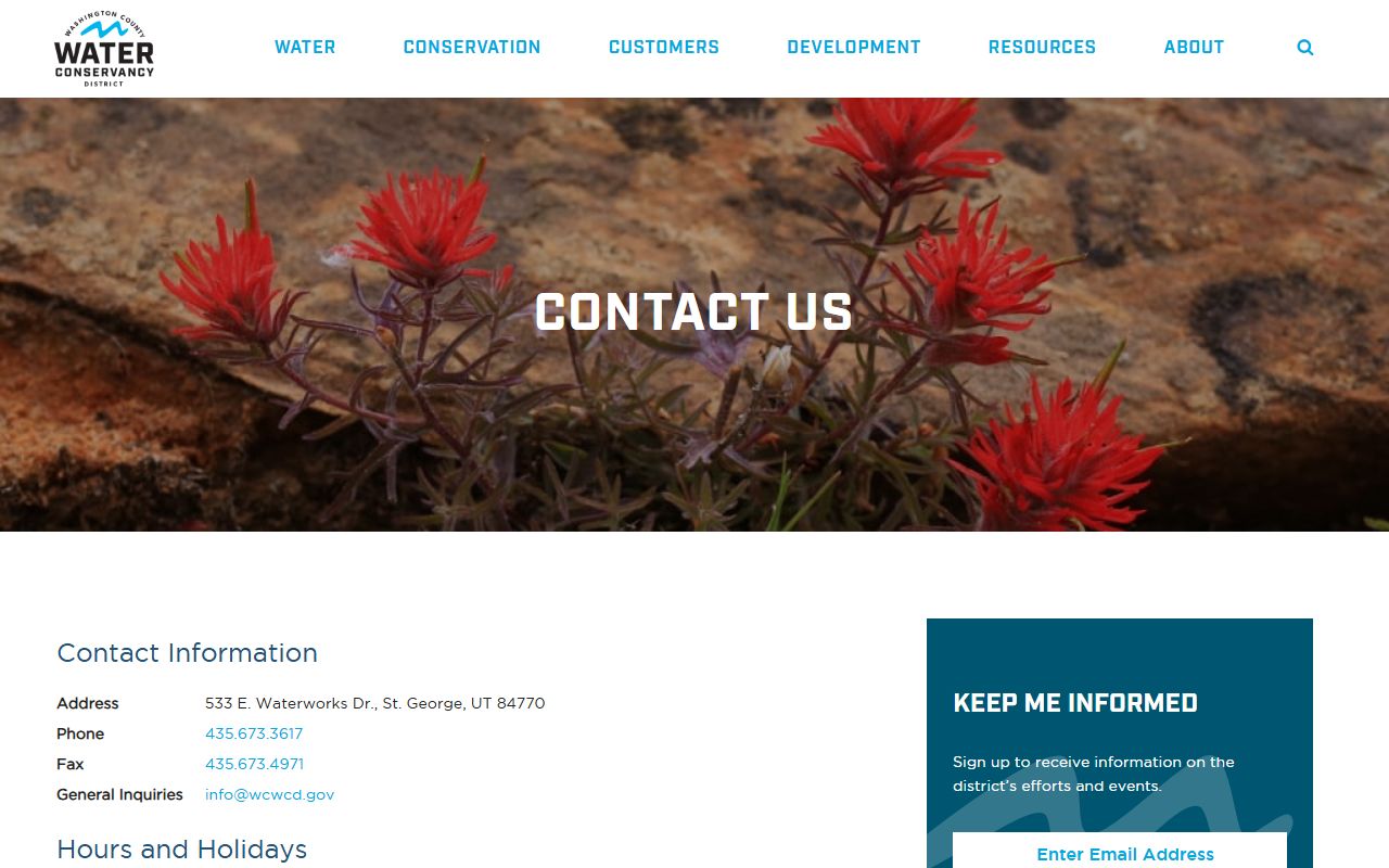 Washington County fallback image used for Hurricane Phone Directory