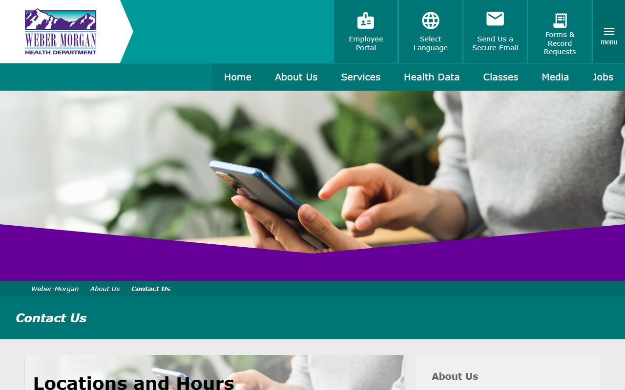 Weber County Phone Directory health department directory