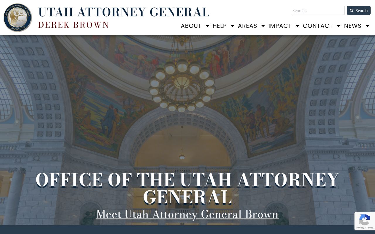 Utah Phone Directory Utah Attorney General screenshot